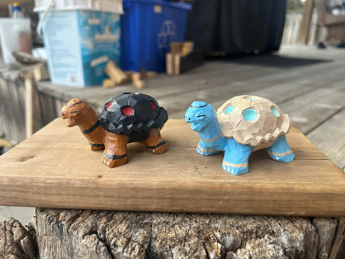 I carved torkoal out of wood