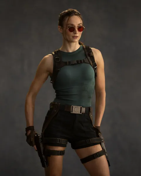 First look at Sophie Turner as Lara Croft in Prime Video's Tomb Raider series