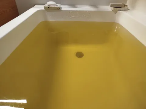 bath bomb made my water look like dehydrated piss