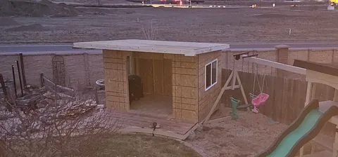 Built a playhouse for the grandkids 