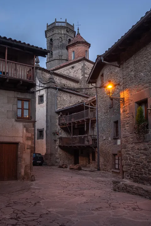 Rupit, a small medieval town in the mountains in Catalunya