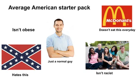 Average American starter pack