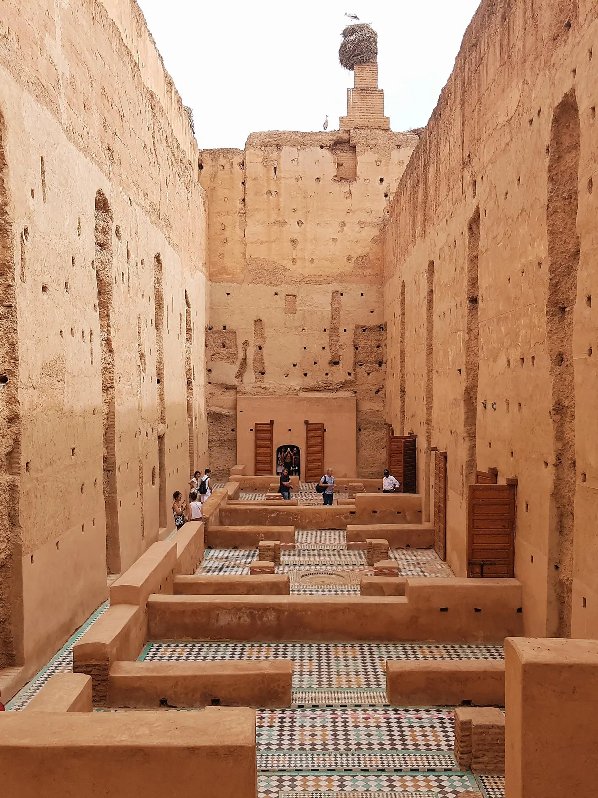 The ruins of El Badi Palace in Marrakech, Morroco.