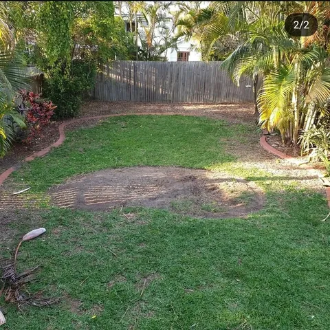 My garden is sold: before and after