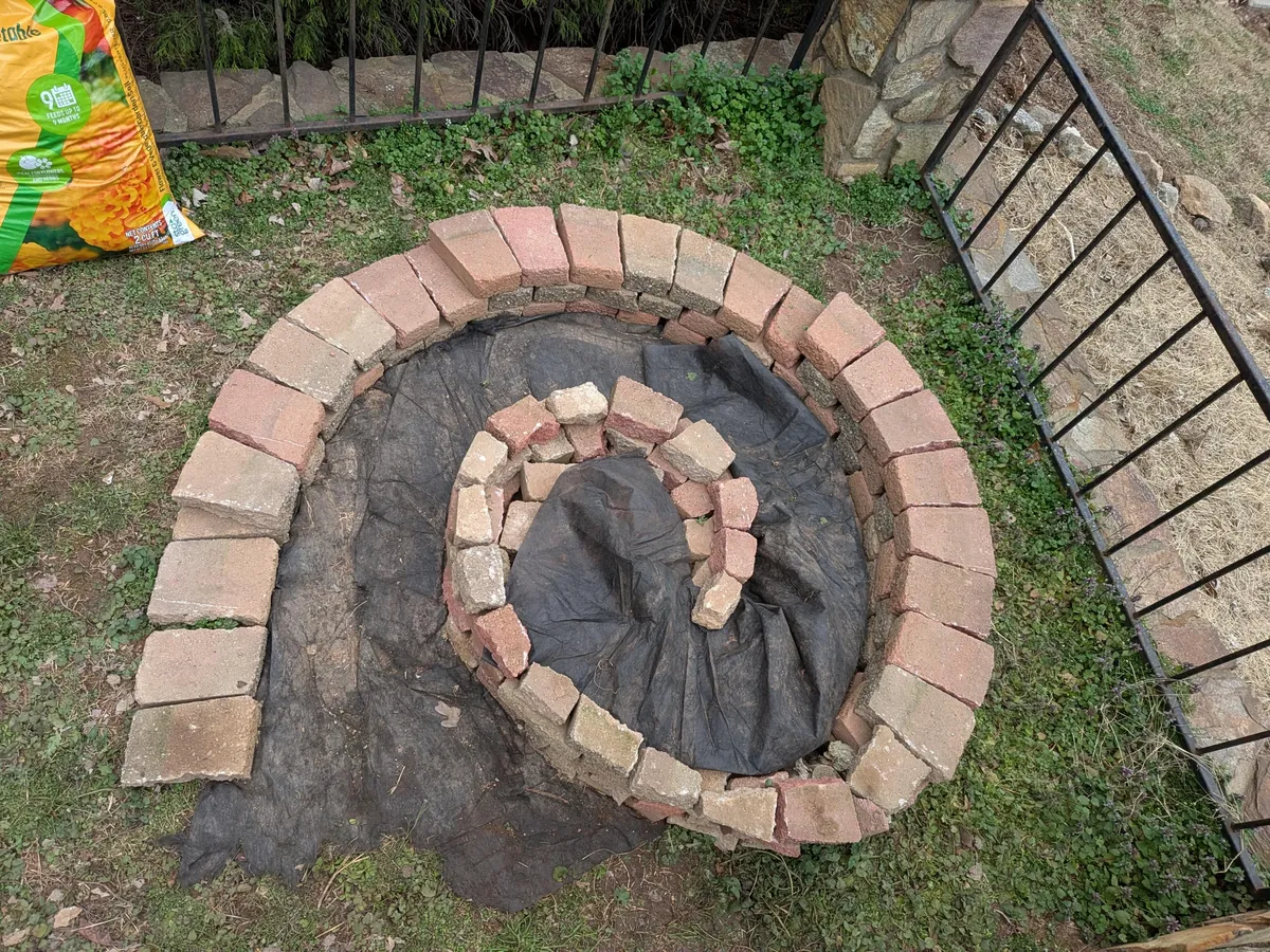 Wife tasked me to build an Herb Spiral with a 0$ budget