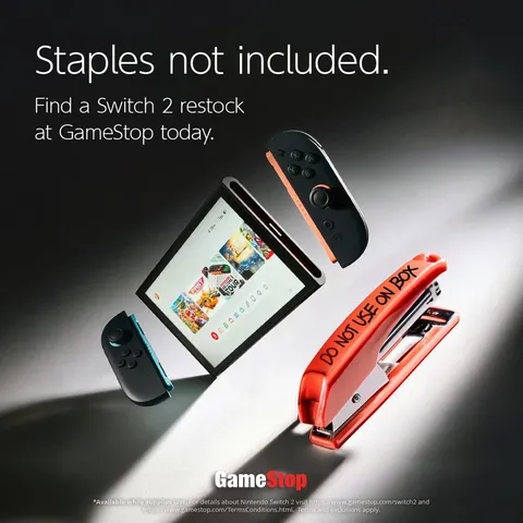 GameStop’s advert for Nintendo Switch 2 restock. IYKYK