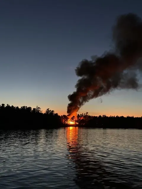 Cottage beside mine burned down….