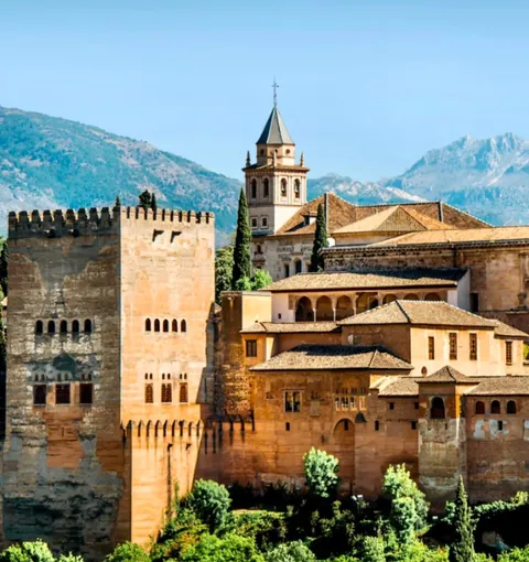 Visiting Alhambra Palace in Grenada, Andalusia, Spain
