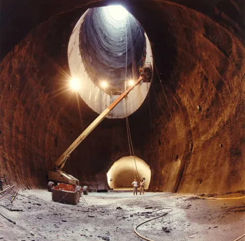 After $2 billion spent on its design and construction, “Desertron” or the Superconducting Super Collider was cancelled in 1993 due to rising cost estimates of up to $12 bn USD