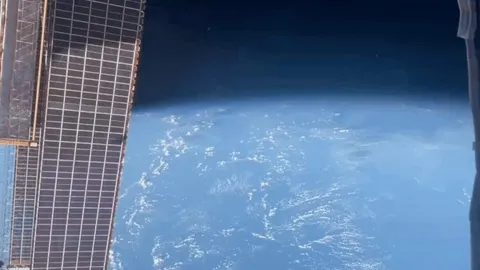 180-degree view from the International Space Station