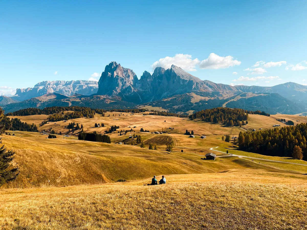 My new favorite scenes on Earth, fall season on the Dolomites, Italy