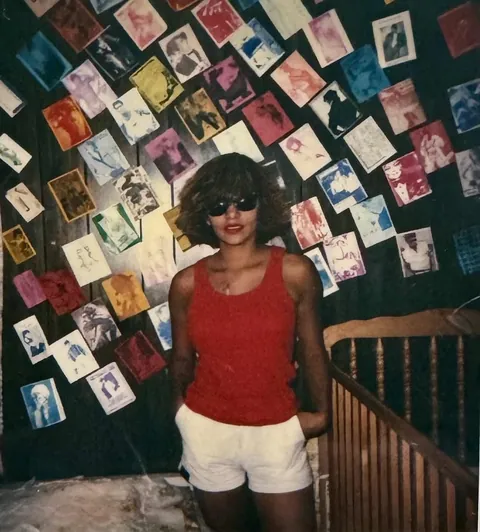 My mom, 1984