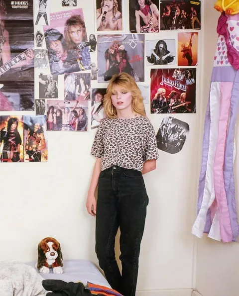 Teenagers in their rooms, 1980s–90s.