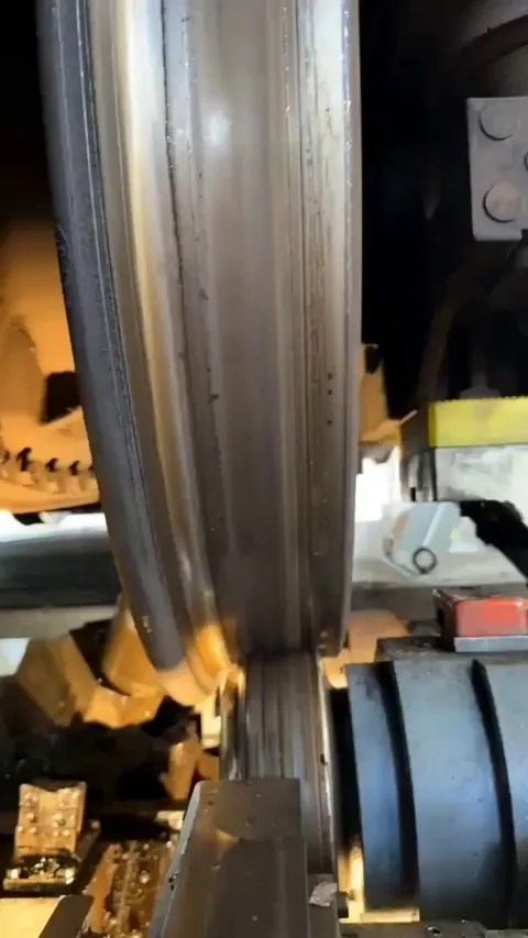 Train Wheel reprofiling process