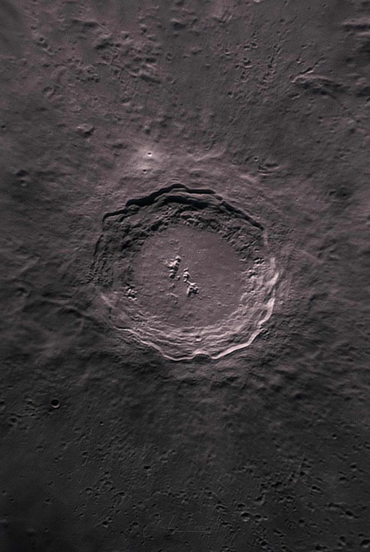 Copernicus Crater through my 12" telescope 16/08/25