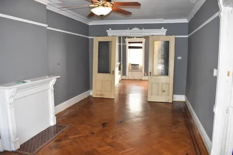 It took a year, but the living room, office, bedroom, and bathroom are all done.