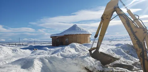 Spent several years building a complete 1300 sq ft roundhouse from top to bottom with my wife, including all framing, electrical, plumbing, HVAC, etc. By far the worst idea we've ever had, and so happy to be in it finally.