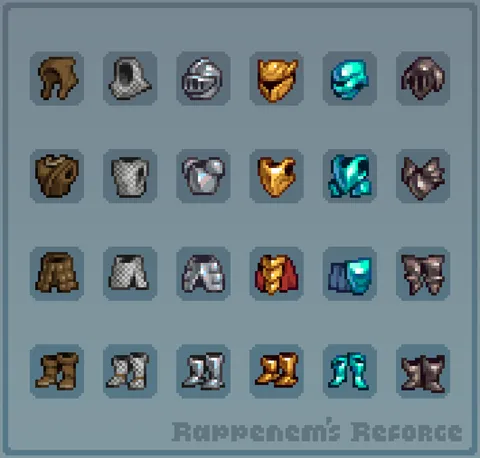 Resprited some armors for my pack! What do you guys think?
