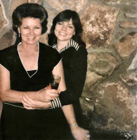 My mom and me celebrating  after my college graduation. 1975