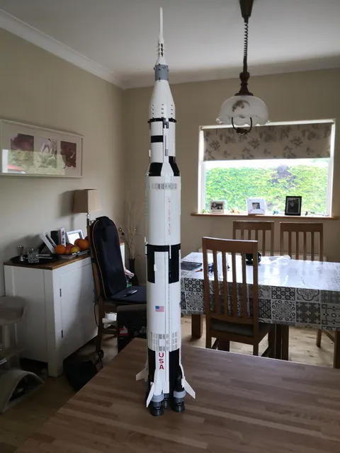 I built the Lego Saturn V! Was so much fun building each stage individually.