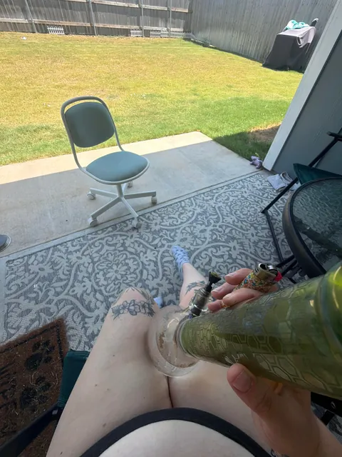 idk about y’all, but it’s so hot in tx, we’re smoking bowls a lil comfy 🫣