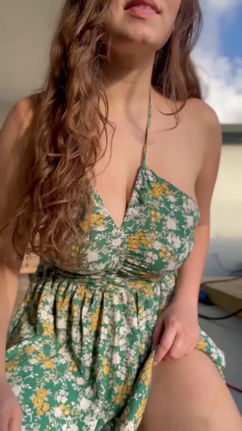 revealing my juicy titties under the sun ;)