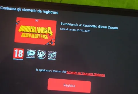 Borderlands 4 switch 2 physical Copy discovered(likely manufactered in 2025)