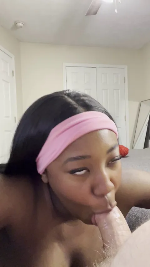 Im always happy with a white dick in my mouth