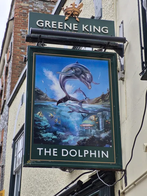 Walked past the pub in Wallingford that has ecco the dolphin as its sign