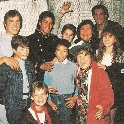1984 - Michael Jackson visits Goonies Set