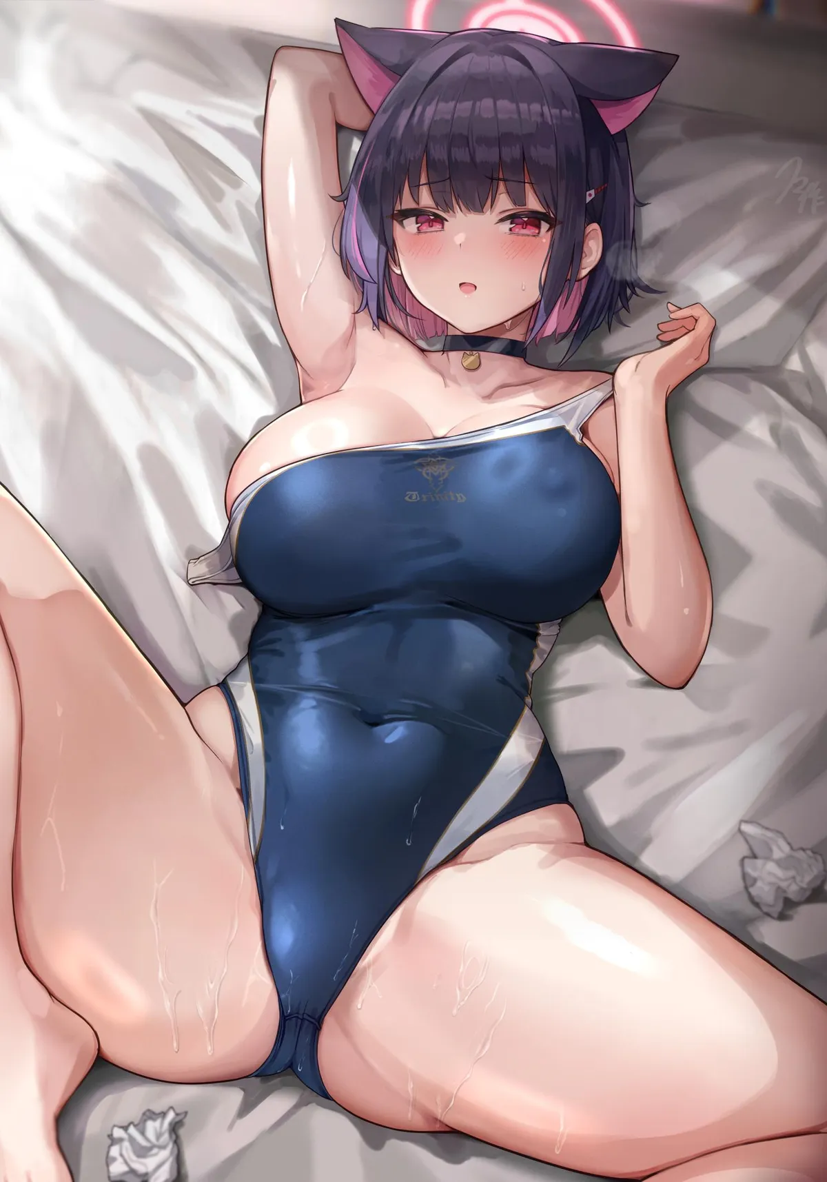 Competition Swimsuit Kazua (kihou no gotoku dmc) [Blue Archive]