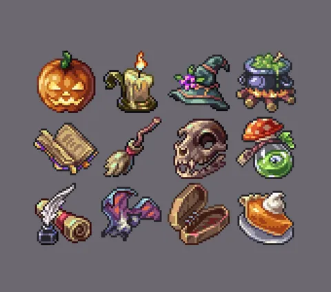 Halloween icons (32x32)