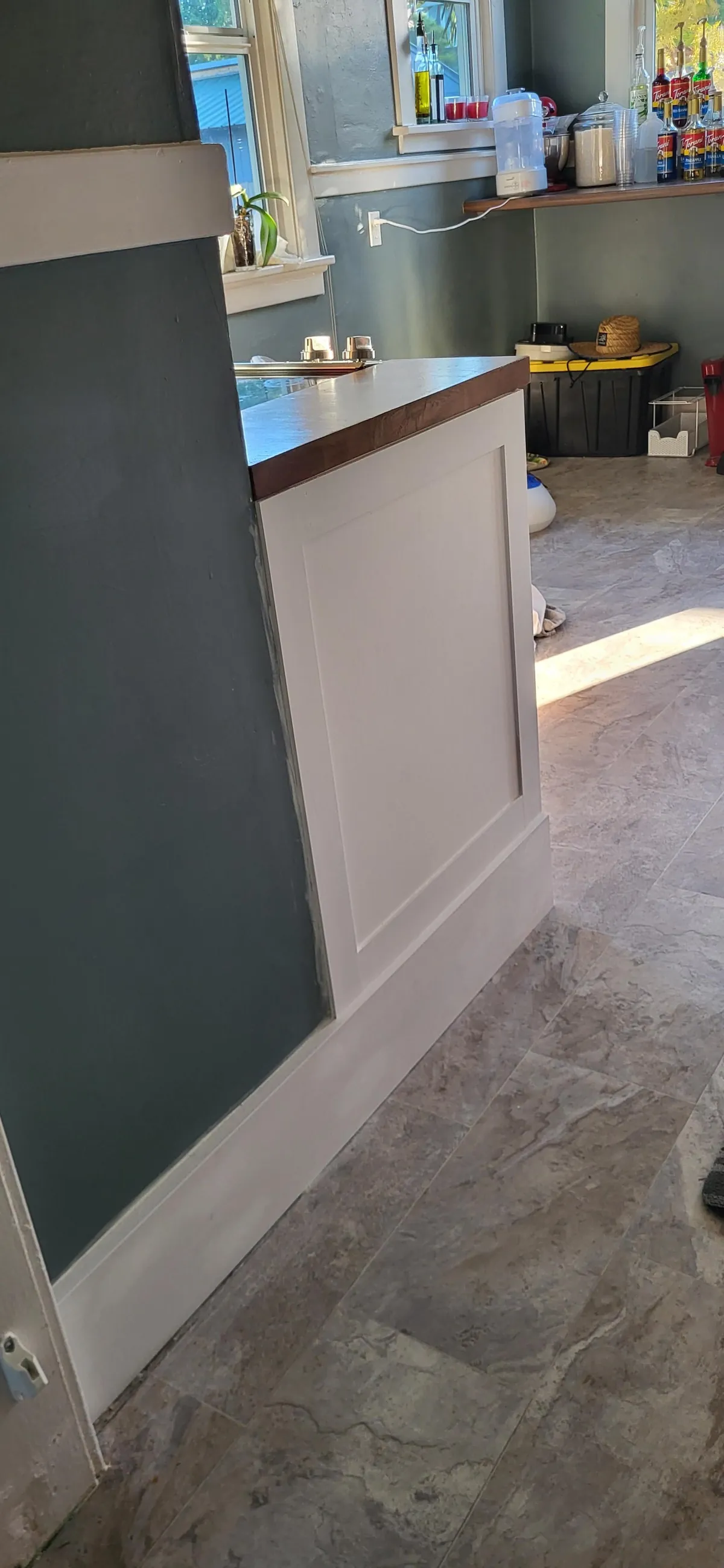 First time making kitchen cabinets. I did the entire kitchen myself for less than half of our original budget. 