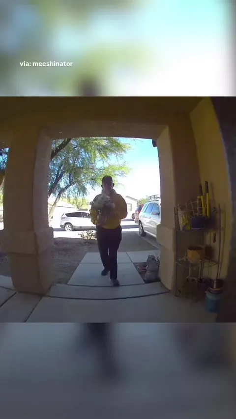 After losing her husband just 6 days earlier, woman's friends sent her flowers, but she never expected the delivery driver to be the one that helped her.