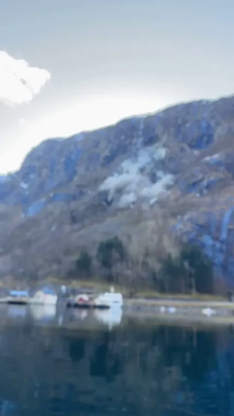 Rockfall in Norway crushing a road, a car, and then some