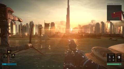 The vistas in Deus Ex Mankind Divided are still amazing nine years later. This does not look like a decade old game