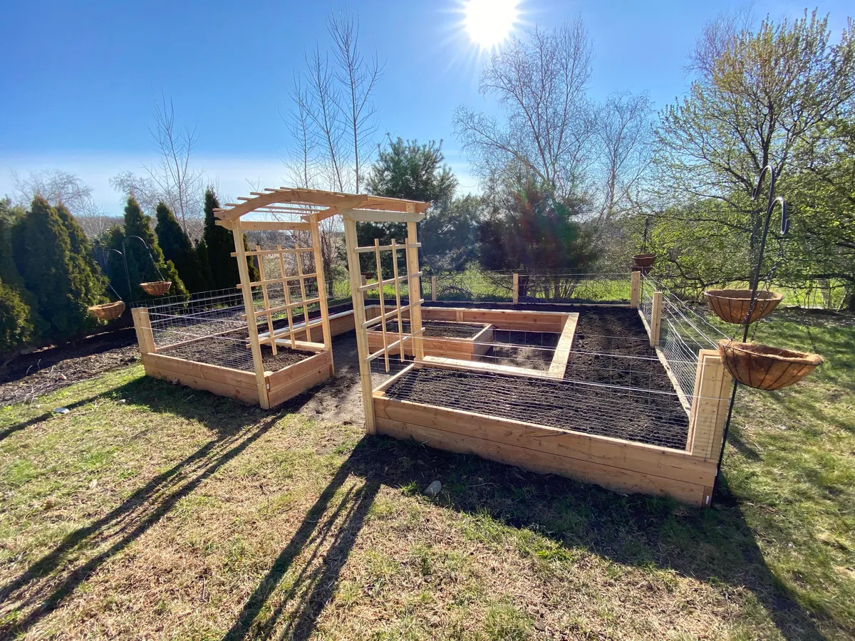 Here’s my almost-finished garden. Just needs a door.