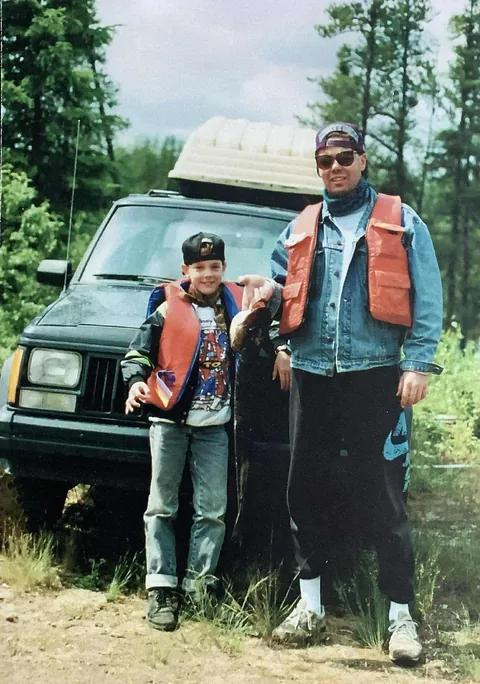 Caught a big pike with my stepfather, circa 1994