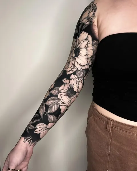 Floral sleeve by Crystal Thorns — Black Atlas Studios, Chicago 🇺🇸