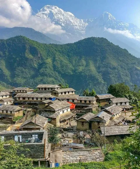 ITAP of my village in Nepal.