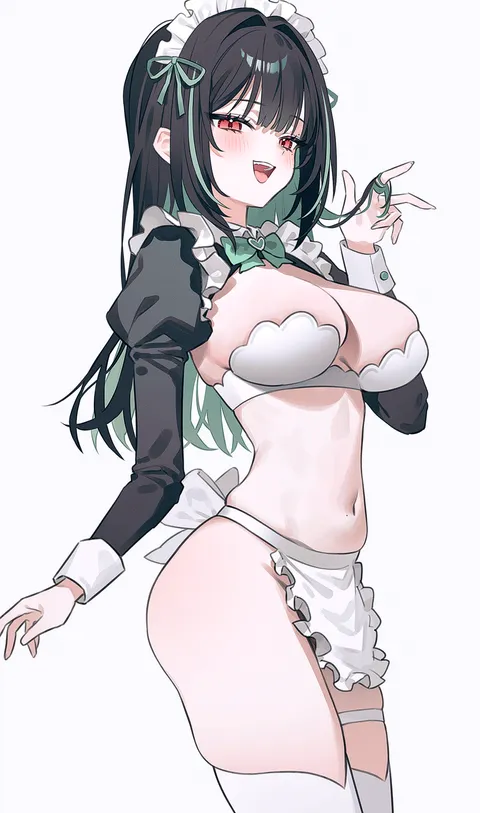 Maid with perfect proportions