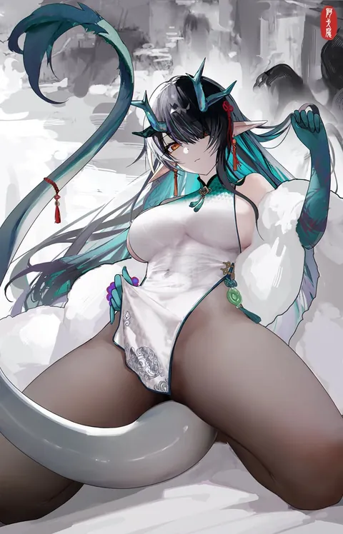 Dusk spreading her legs [Arknights]