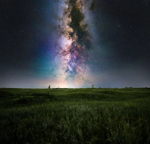 This is what 13.5 minutes of exposure time looks like on a dark, moonless night in North Dakota.