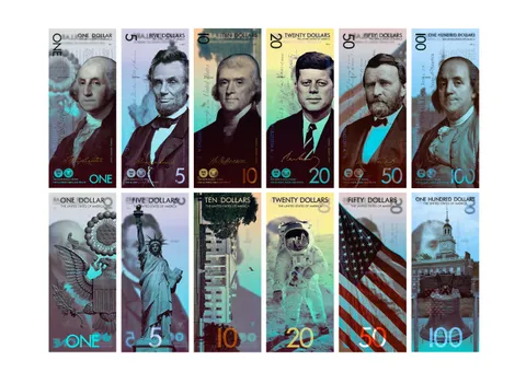 Concepts for polymer US dollars.
