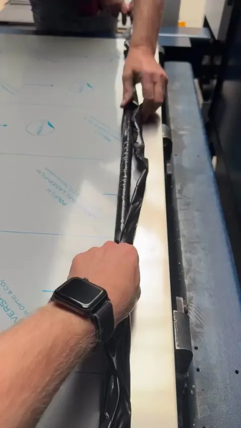 Clever way to remove the sticker from sheet metal