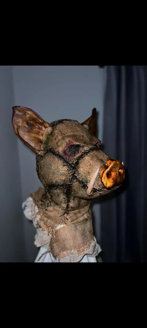 One of my very first pig masks