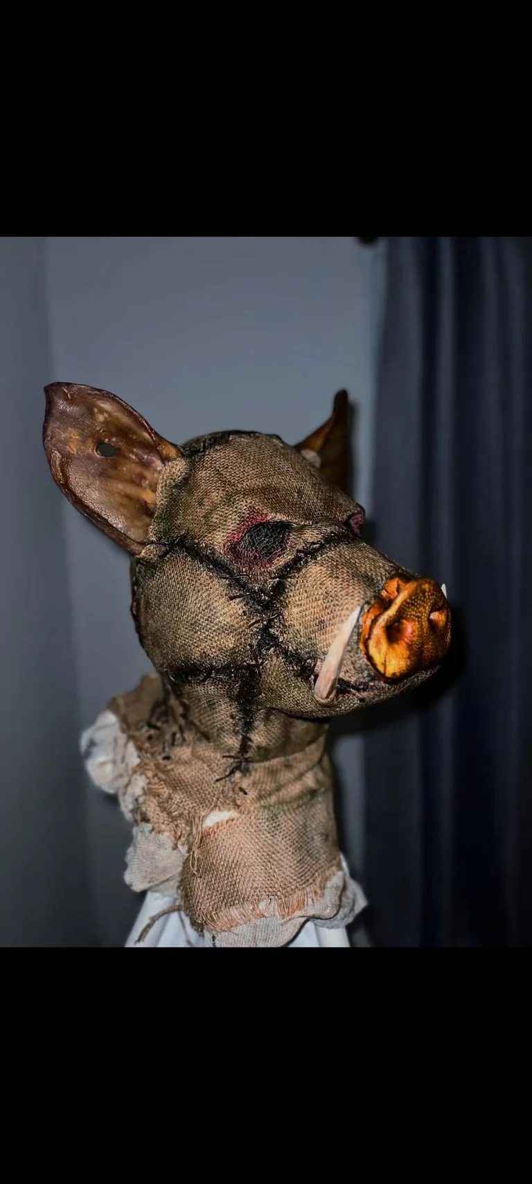 One of my very first pig masks