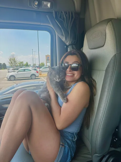 Lola is a truck driver 🚛!! She is 11 years old. 🙂