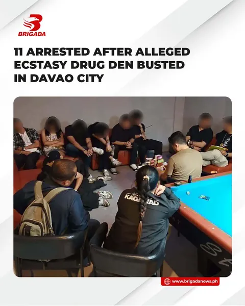 11 Arrested in Davao City Drug Den Raid
