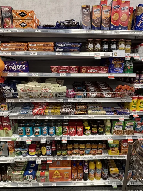American here, I thought you might get a kick out of seeing the British section in my local grocery store